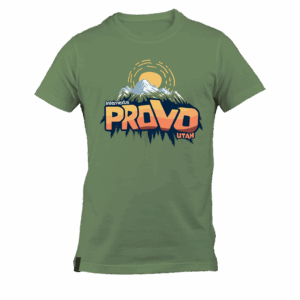Provo Green T-Shirt – Mountain & Sun Design